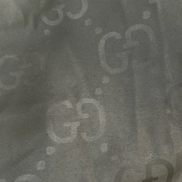Gucci Monogram Scarf Black - Picture 7 of 9